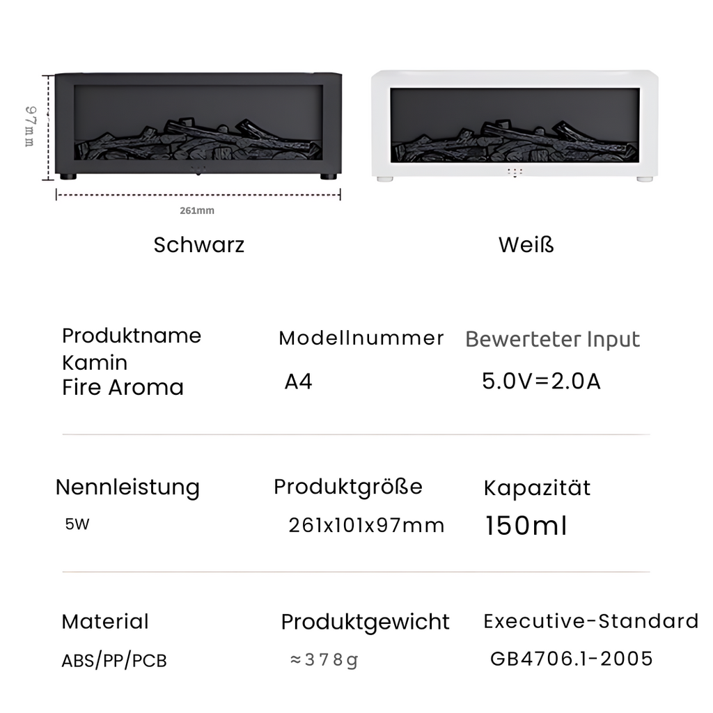 FireAroma™  Cozy Flame Kamin-Aroma Diffusor