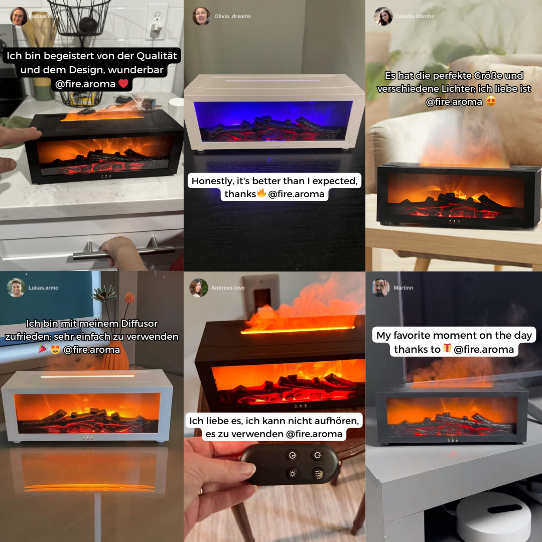 FireAroma™  Cozy Flame Kamin-Aroma Diffusor